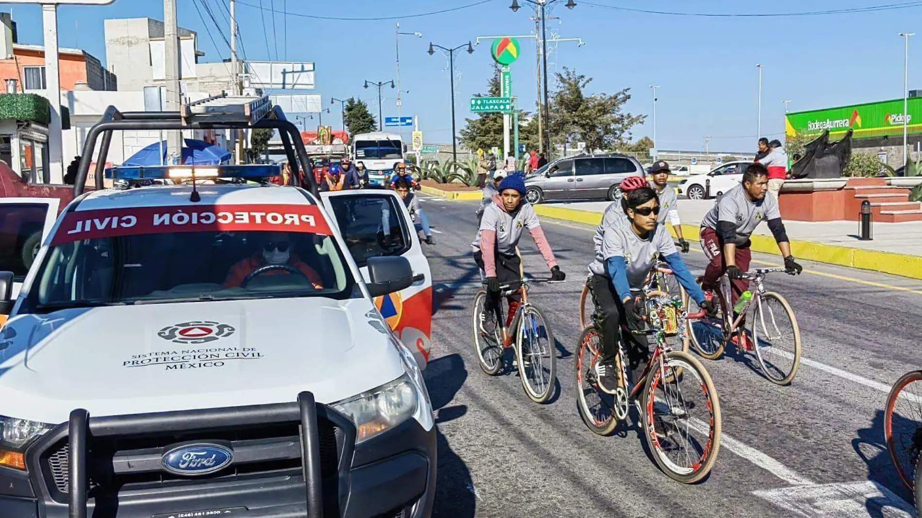 Seguridad de peregrinos Huamantla